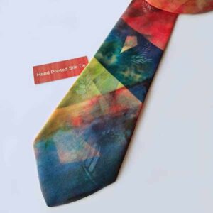 Four Seasons hand printed tie